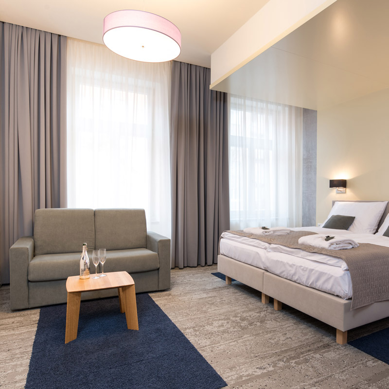 Junior suite - dvojlůžkový pokoj FAIRHOTEL Brno